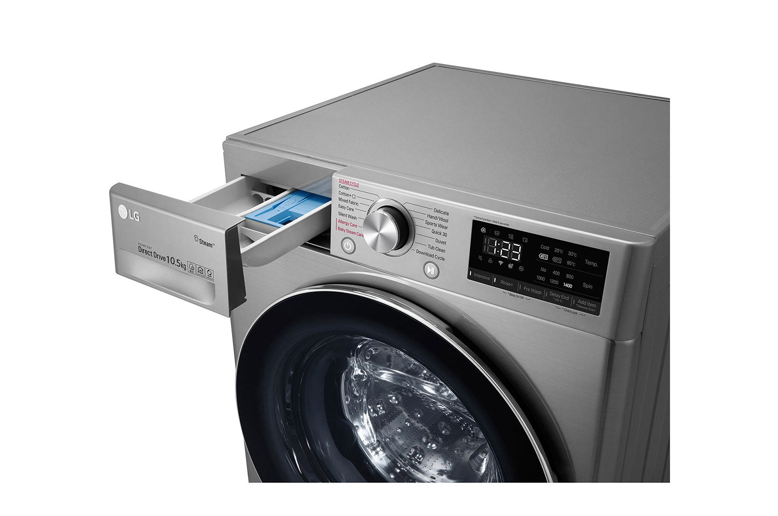 LG 10.5/7kg VCM Washer Dryer F4V5RGP2T - Metro Homecentre Menlyn