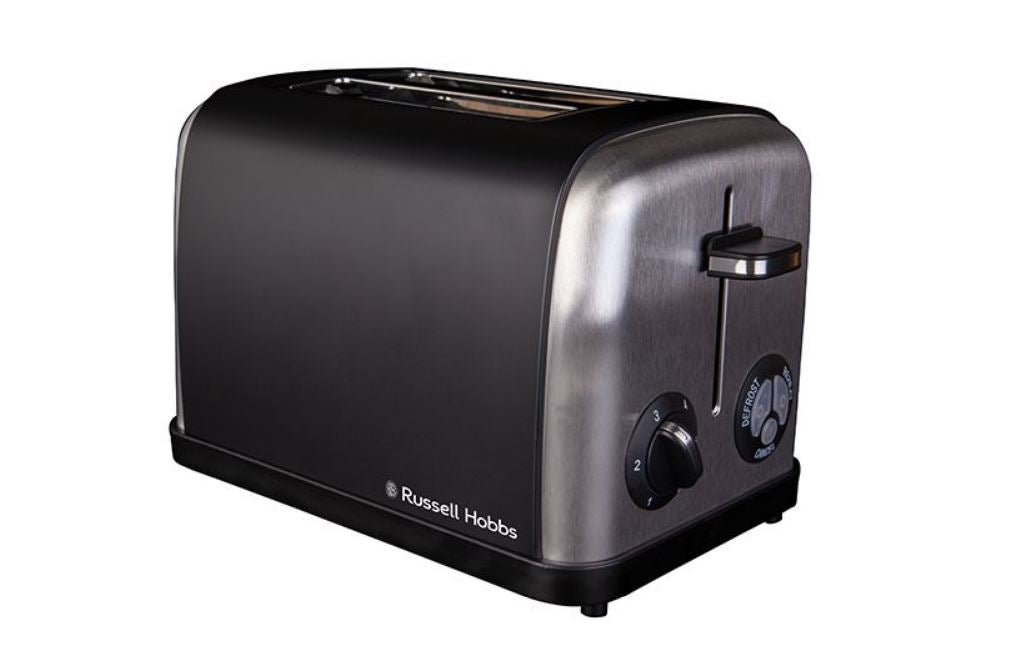 Russell Hobbs Steel Black 2 Slice Toaster - 13975 - 860208 - Metro Homecentre Menlyn