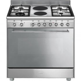 Smeg 90cm Gas Electric 6 Burner Cooker - SSA92MAX9 - Metro Homecentre Menlyn