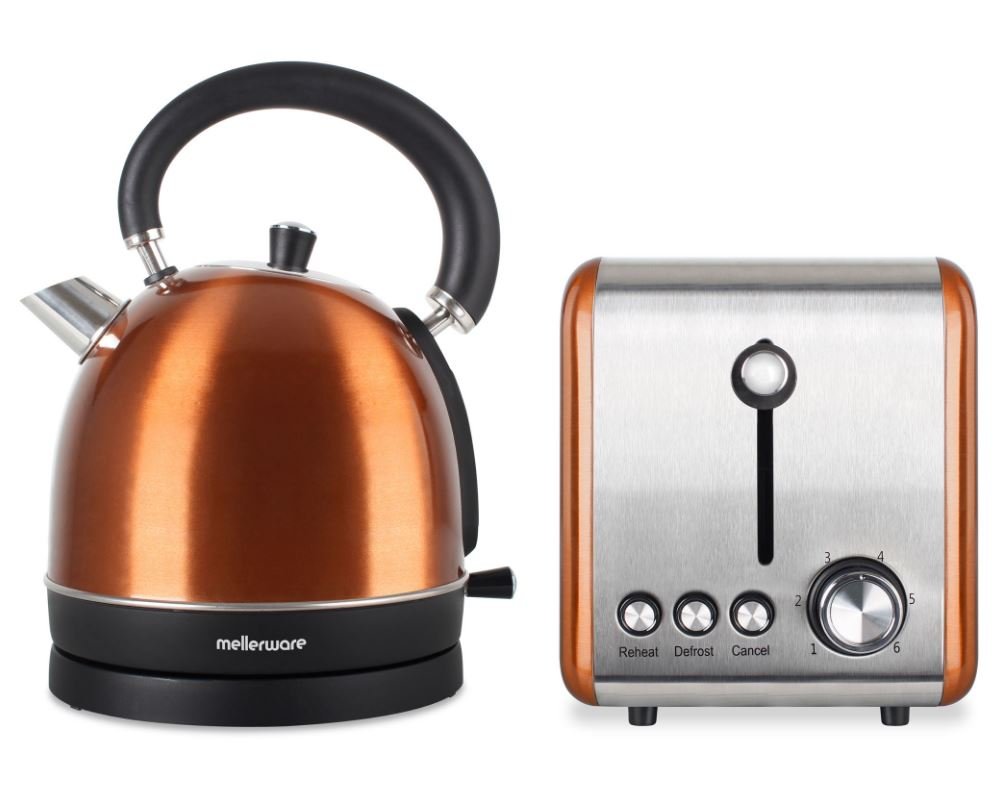 Mellerware Copper Kettle & Toaster Set - 46042CO - Metro Homecentre Menlyn
