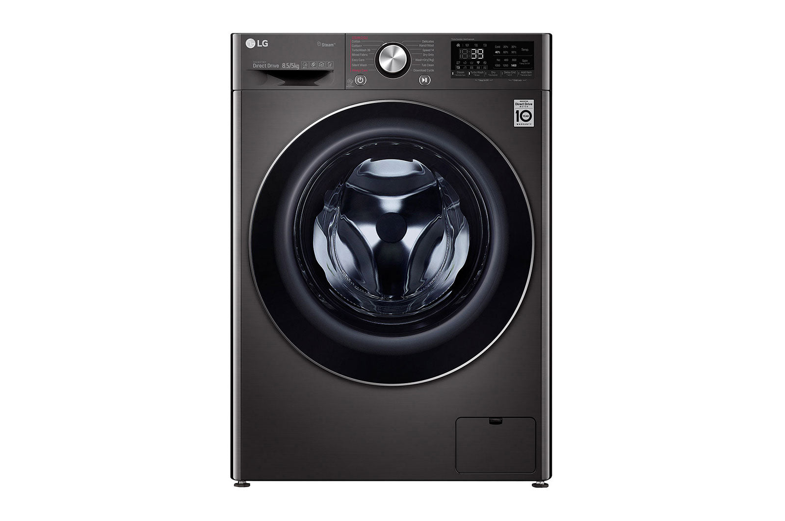 LG 8.5/5kg Black Steel Washer Dryer F2V9GCP2E - Metro Homecentre Menlyn