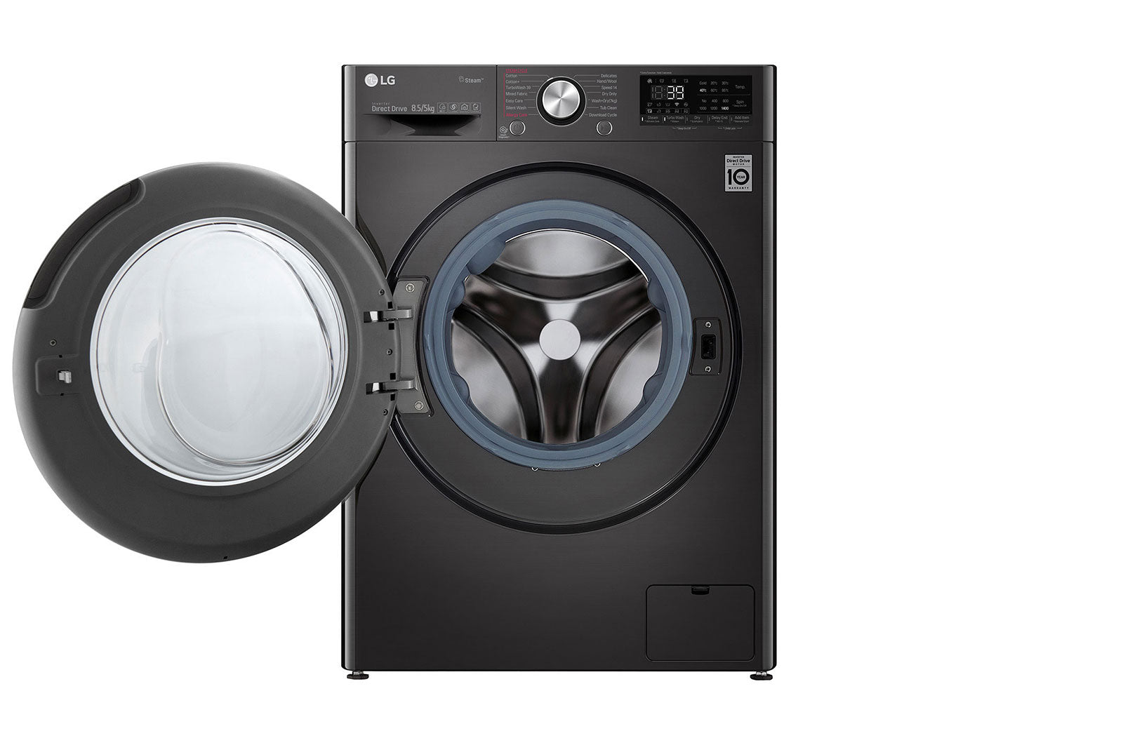 LG 8.5/5kg Black Steel Washer Dryer F2V9GCP2E - Metro Homecentre Menlyn