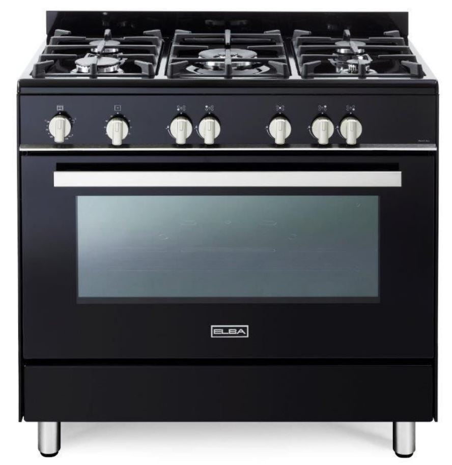 Elba Classic Black 90cm Full Gas Cooker - 01/9CX828B1 - Metro Homecentre Menlyn
