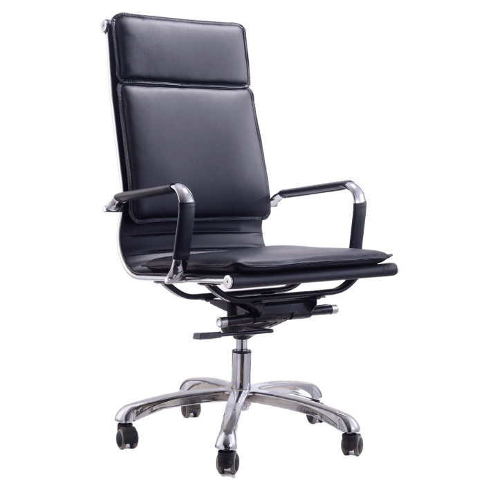 Highback Swivel & Tilt Office Chair Black - 915ABL - Metro Homecentre Menlyn