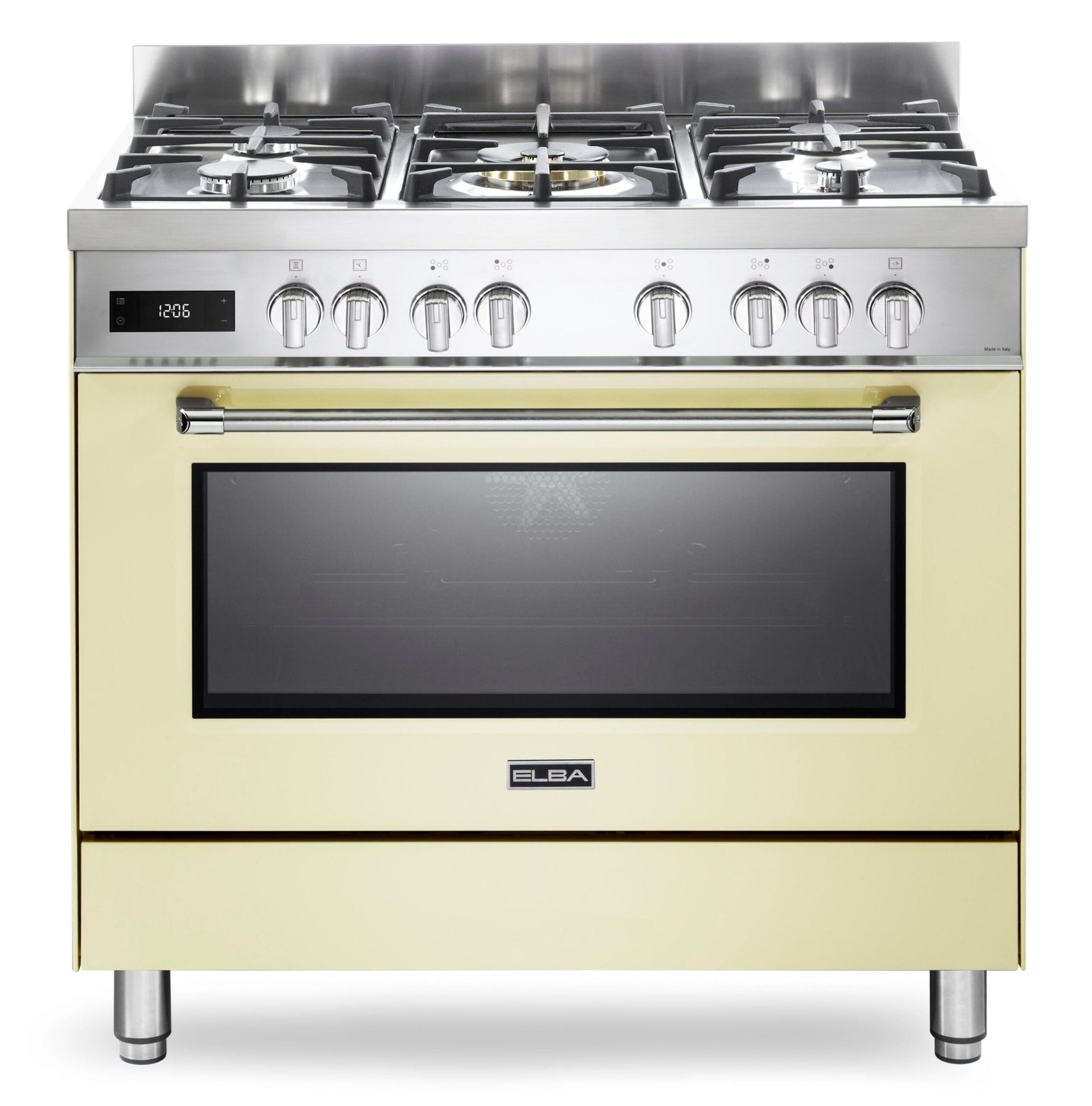 Elba 90cm Cream Excellence Gas Electric Cooker - 9S4EX937NC - Metro Homecentre Menlyn