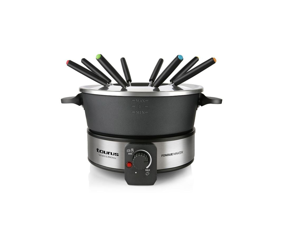 Taurus Aluminium Black 2L 1000W Fondue Set with 8 Skewers - 968936 - Metro Homecentre Menlyn