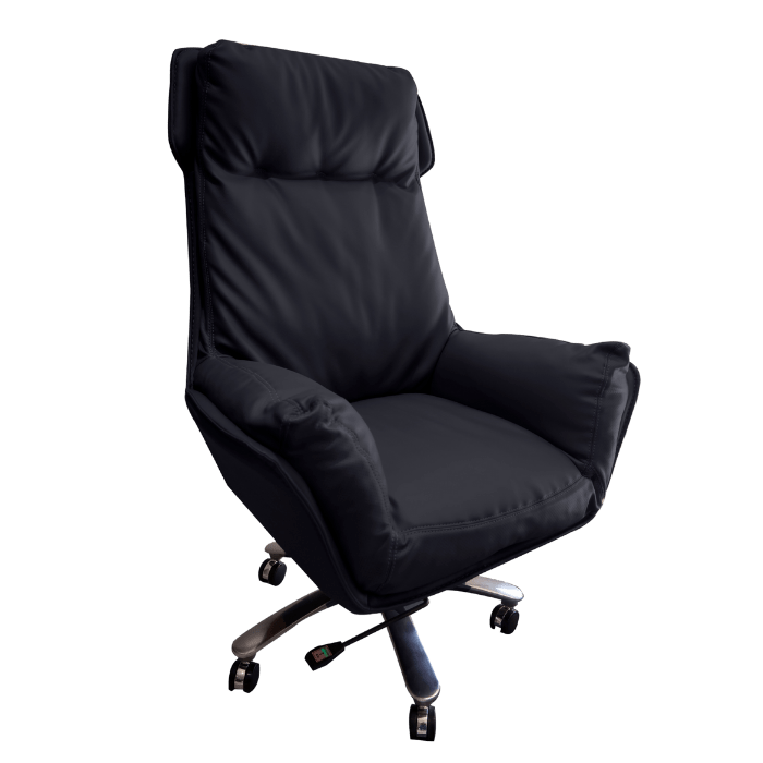 Highback Swivel & Tilt Leather Office Chair - A225 - Metro Homecentre Menlyn