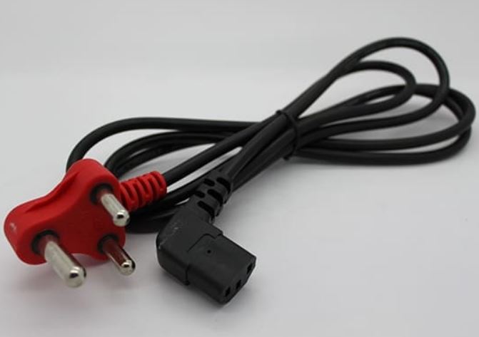 Cyberdyne 2M IEC AC Angle Power Cable with Dedicated Red Plug - CZK - 687 - Metro Homecentre Menlyn