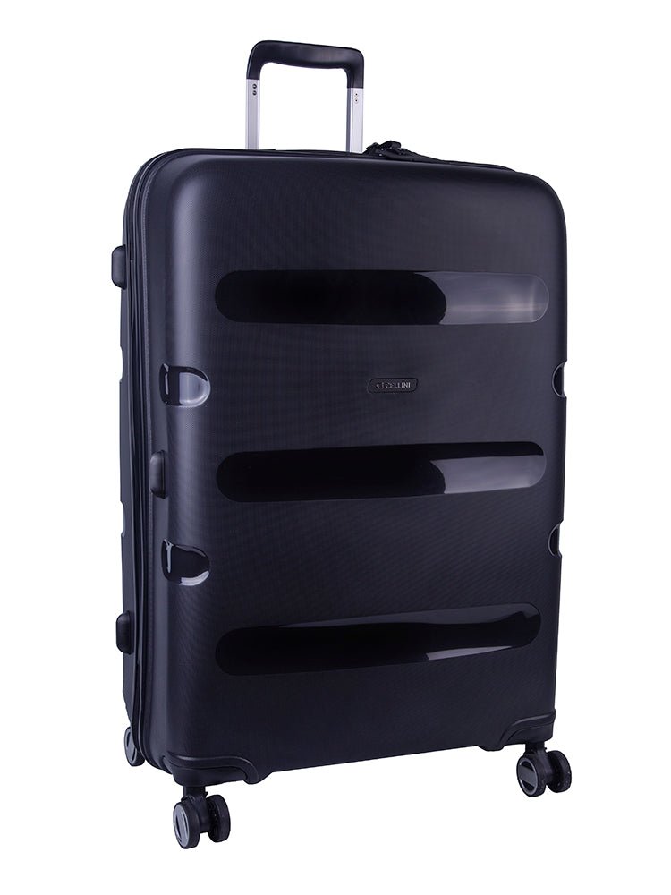 Cellini Cruze Large 4 Wheel Trolley Case Black - 711755 - Metro Homecentre Menlyn