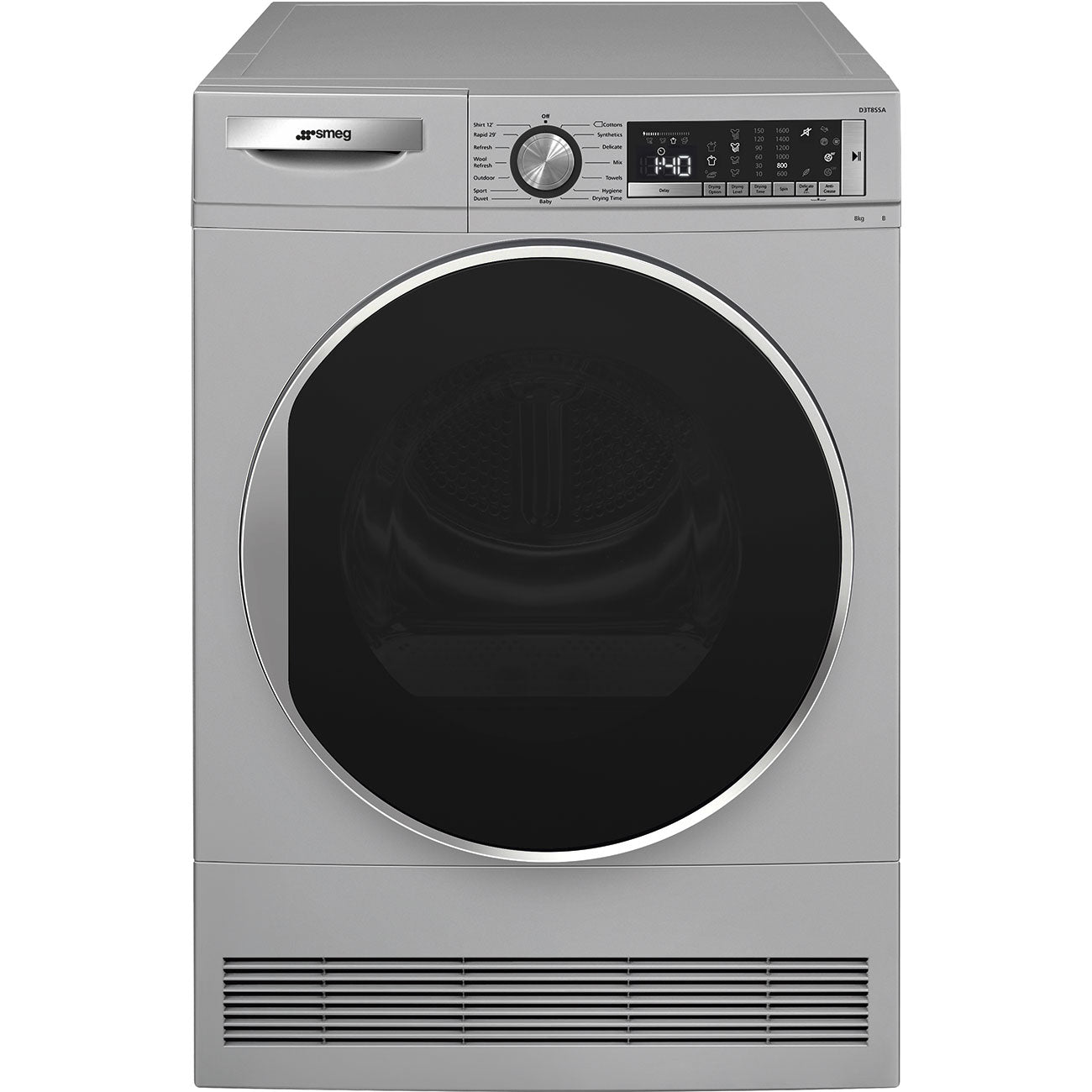 Smeg 8kg Silver Condenser Dryer D3T8SSA - Metro Homecentre Menlyn