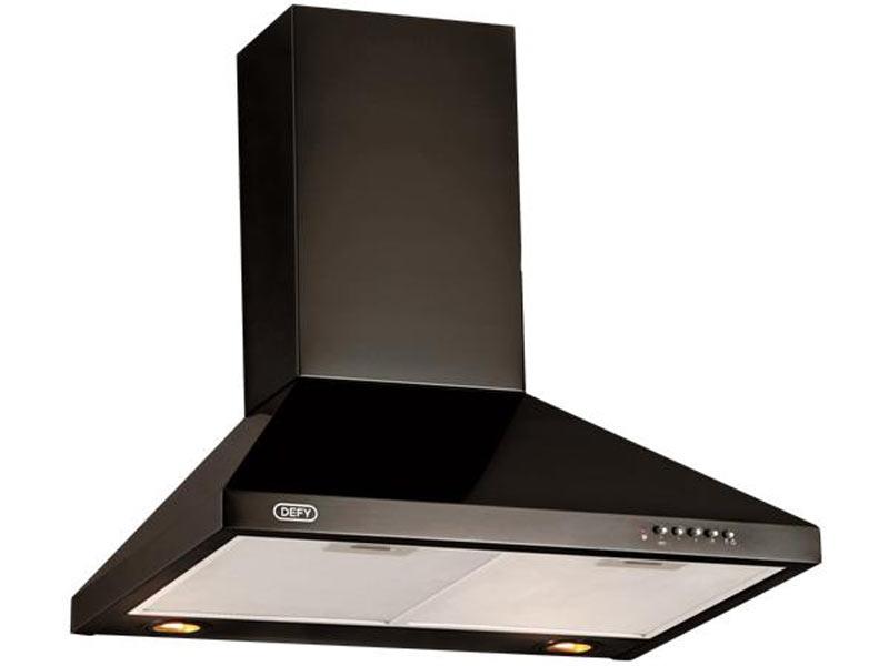 Defy 60cm Black Chimney Extractor DCH310 - Metro Homecentre Menlyn