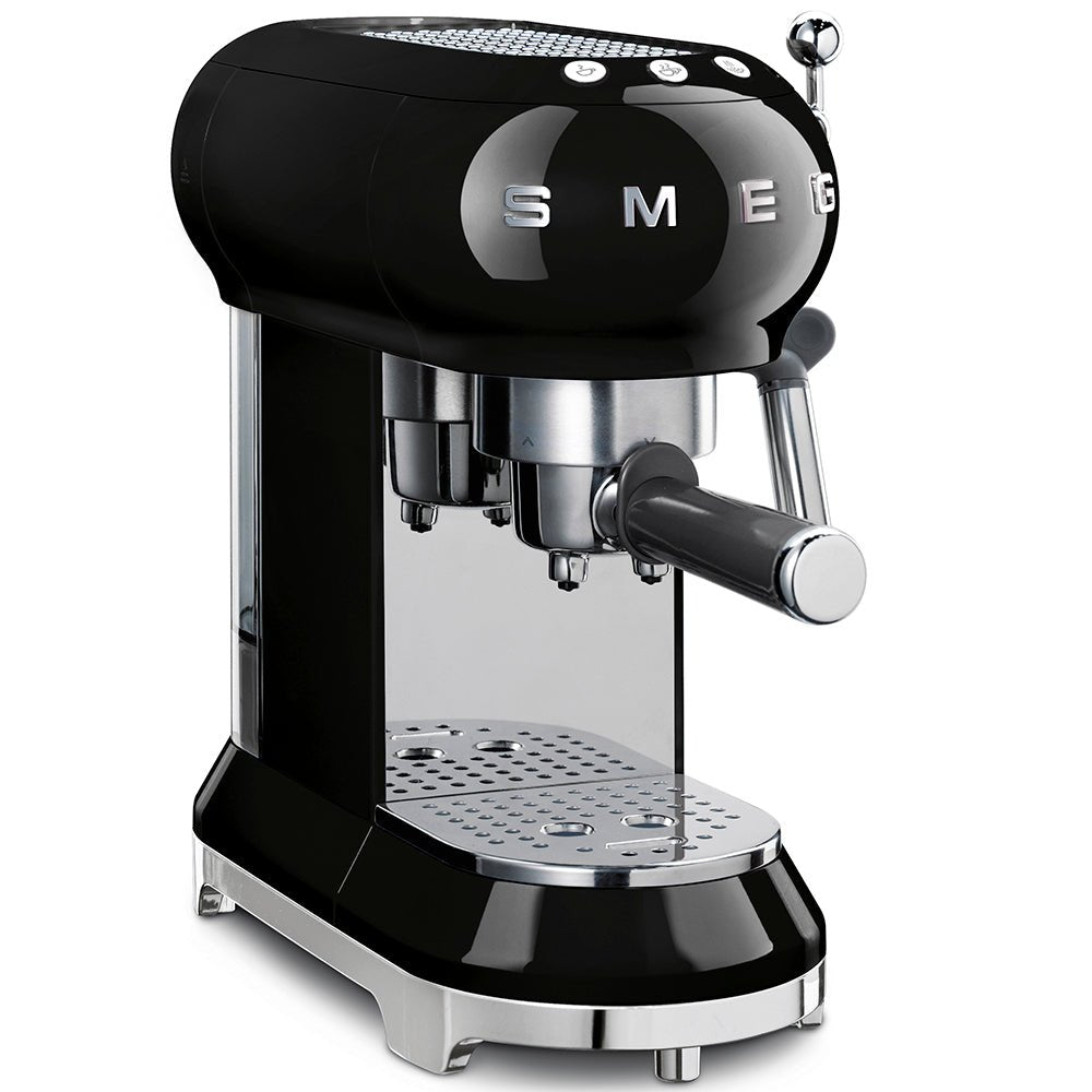 Smeg 50s Style Black Espresso Coffee Machine ECF01BLSA - Metro Homecentre Menlyn