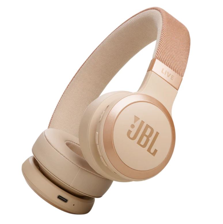 JBL Live 670NC Bluetooth On - Ear Headphones - Sandstone - Metro Homecentre Menlyn