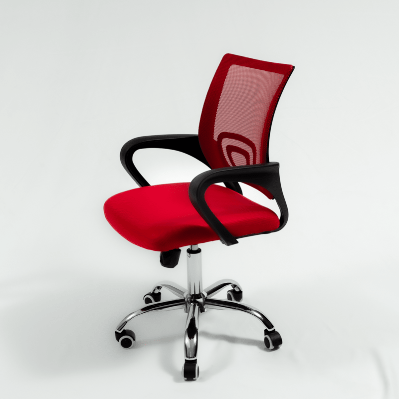 Mid Mesh Back Office Chair - Swivel/Tilt Red - Metro Homecentre Menlyn
