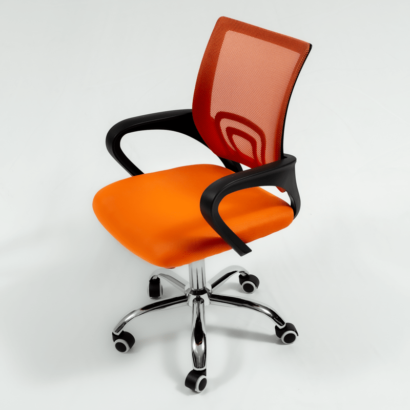 Mid Mesh Back Office Chair with Swivel/Tilt Orange - Metro Homecentre Menlyn