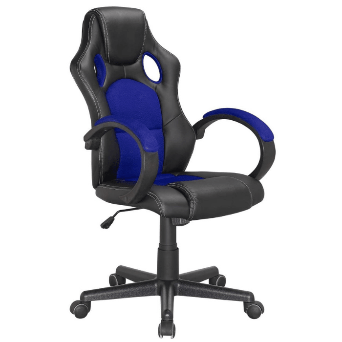 Racing Office Chair Black & Blue MLM611142 - Metro Homecentre Menlyn