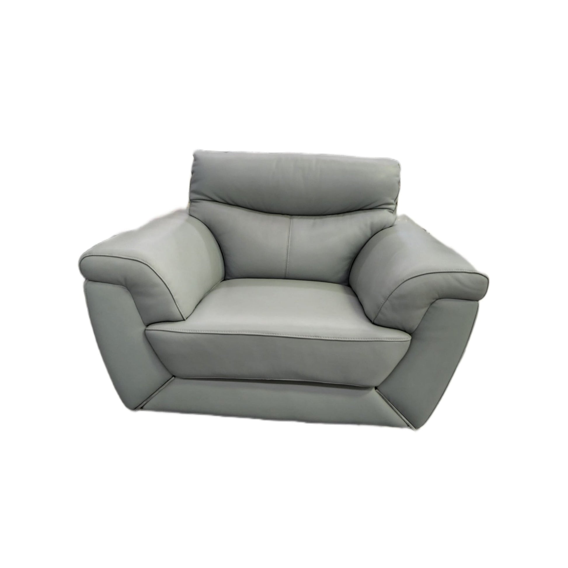 Leather Upper Lounge Suite - Blue - Metro Homecentre Menlyn