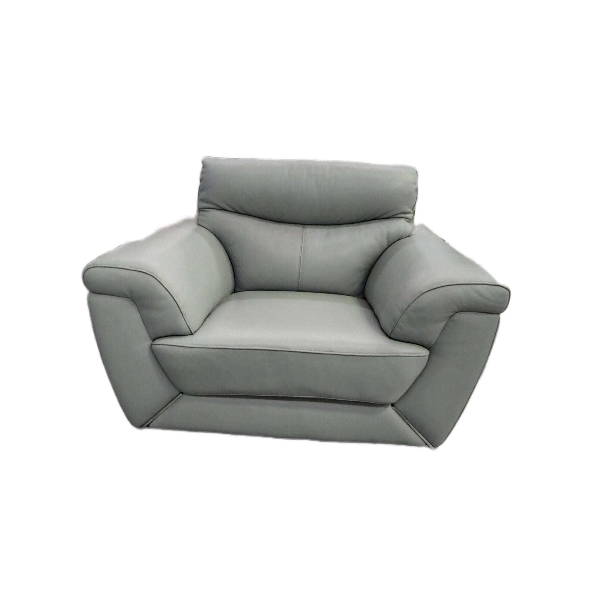 Leather Upper Lounge Suite - Blue - Metro Homecentre Menlyn