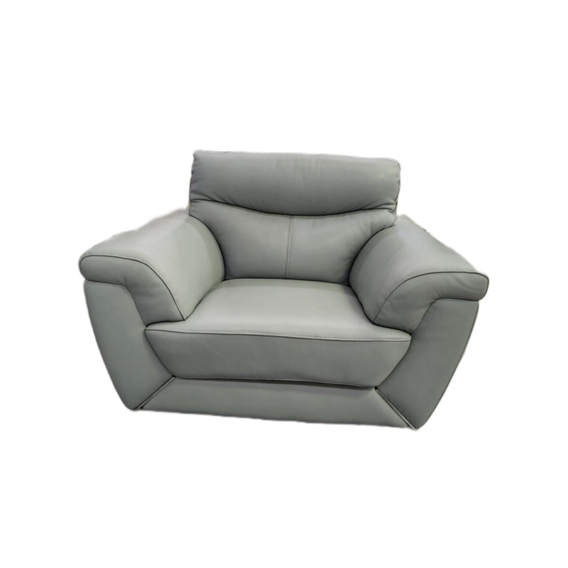 Leather Upper Lounge Suite - Blue - Metro Homecentre Menlyn