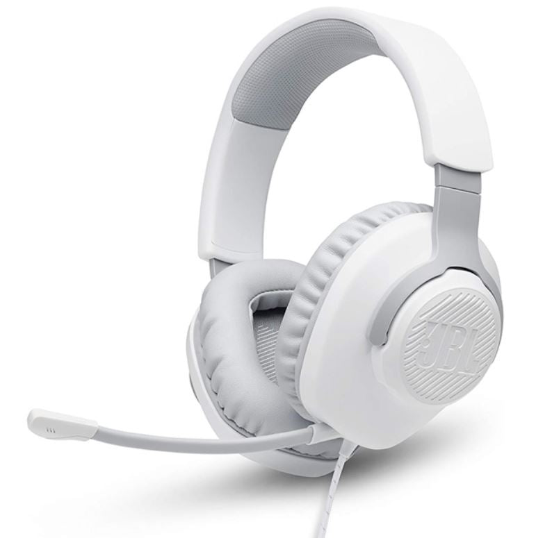 JBL Quantum 100 Wired Gaming Headset - Mic White - Metro Homecentre Menlyn