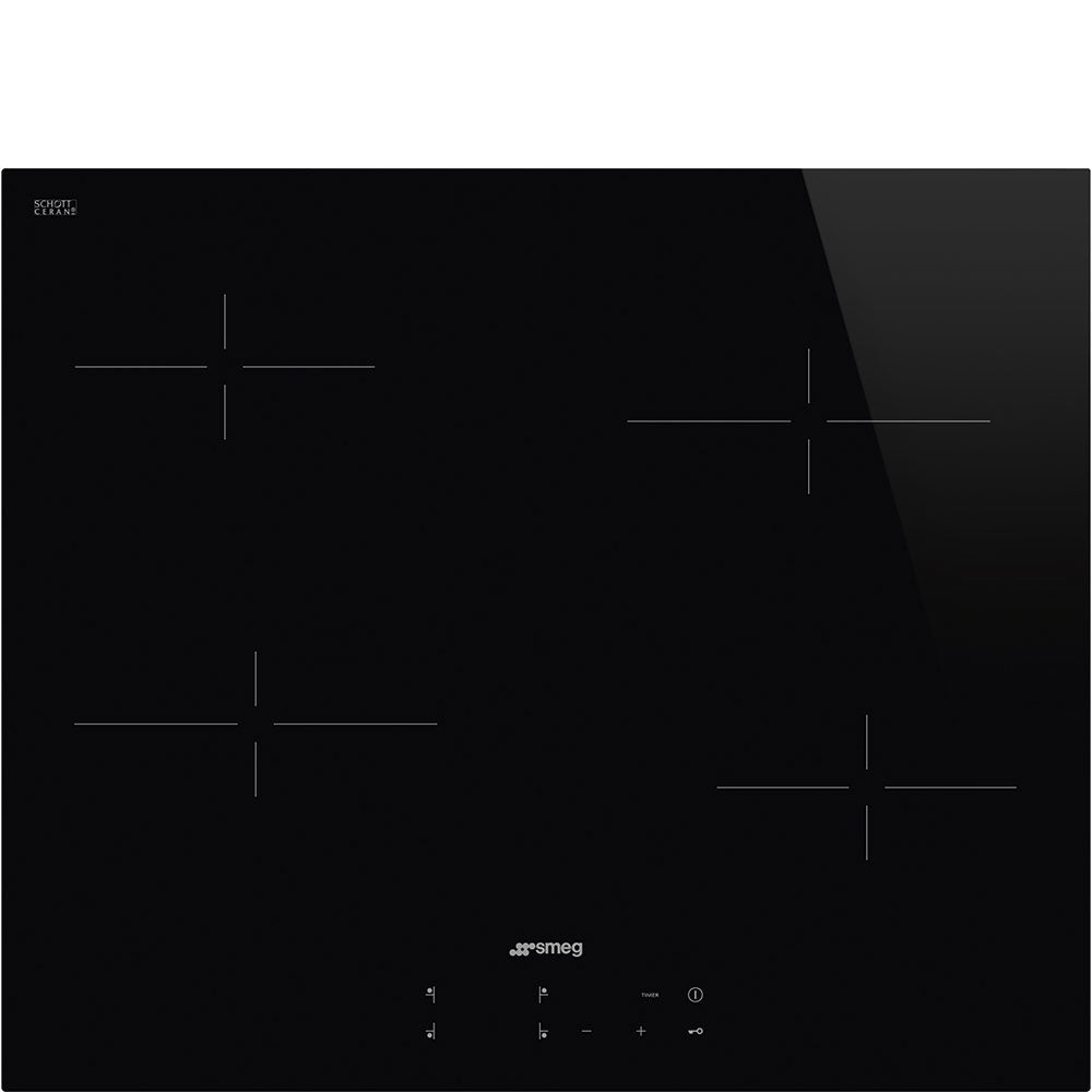 Smeg 60cm Black Glass Ceran Hob - SE264TD1 - Metro Homecentre Menlyn