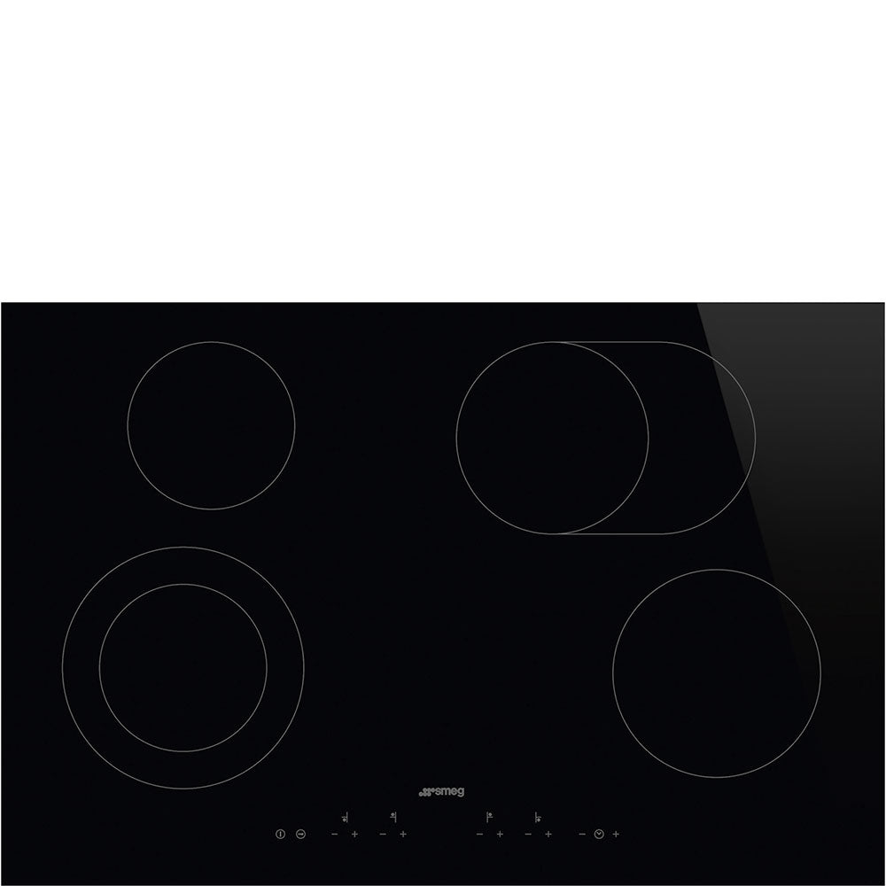 Smeg 77cm Black Glass Ceramic Hob SE384EMTD - Metro Homecentre Menlyn