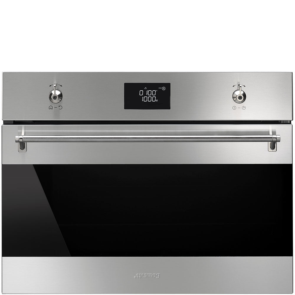 Smeg Classica Steel Combi Microwave Oven SF4390MCX - Metro Homecentre Menlyn