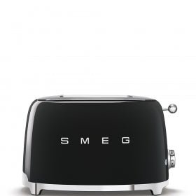 Smeg 50s Retro Style Black 2 Slice Toaster TSF01BLSA - Metro Homecentre Menlyn