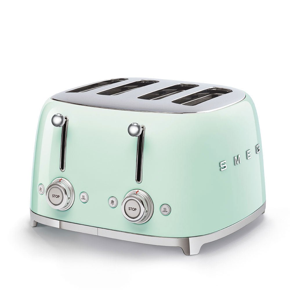 Smeg 50s Style Green 4 Slice Square Toaster TSF03PGSA - Metro Homecentre Menlyn