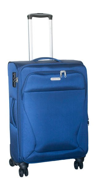 Gino De Vinci Vista 60cm Medium Trolley Case | Blue - 187060BLU - Metro Homecentre Menlyn