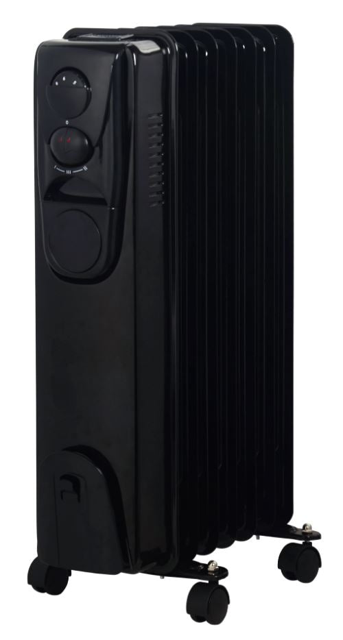 Alva 7 Fin 1500W Black Oil Heater AOH2017 - Metro Homecentre Menlyn
