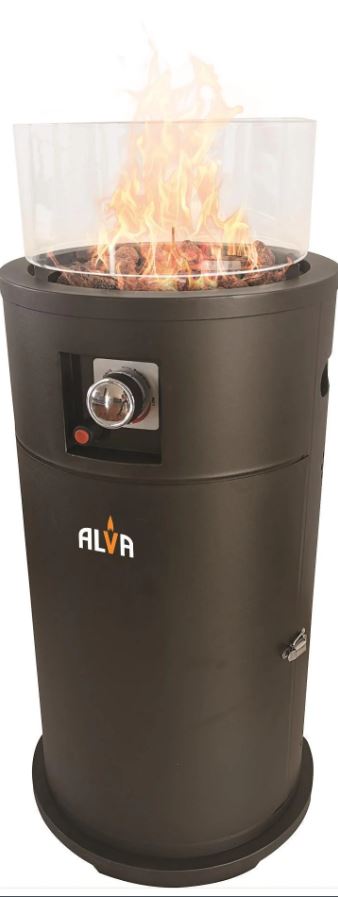 Alva Firepit Patio Gas Heater with Lava Stones - GHP38 - Metro Homecentre Menlyn