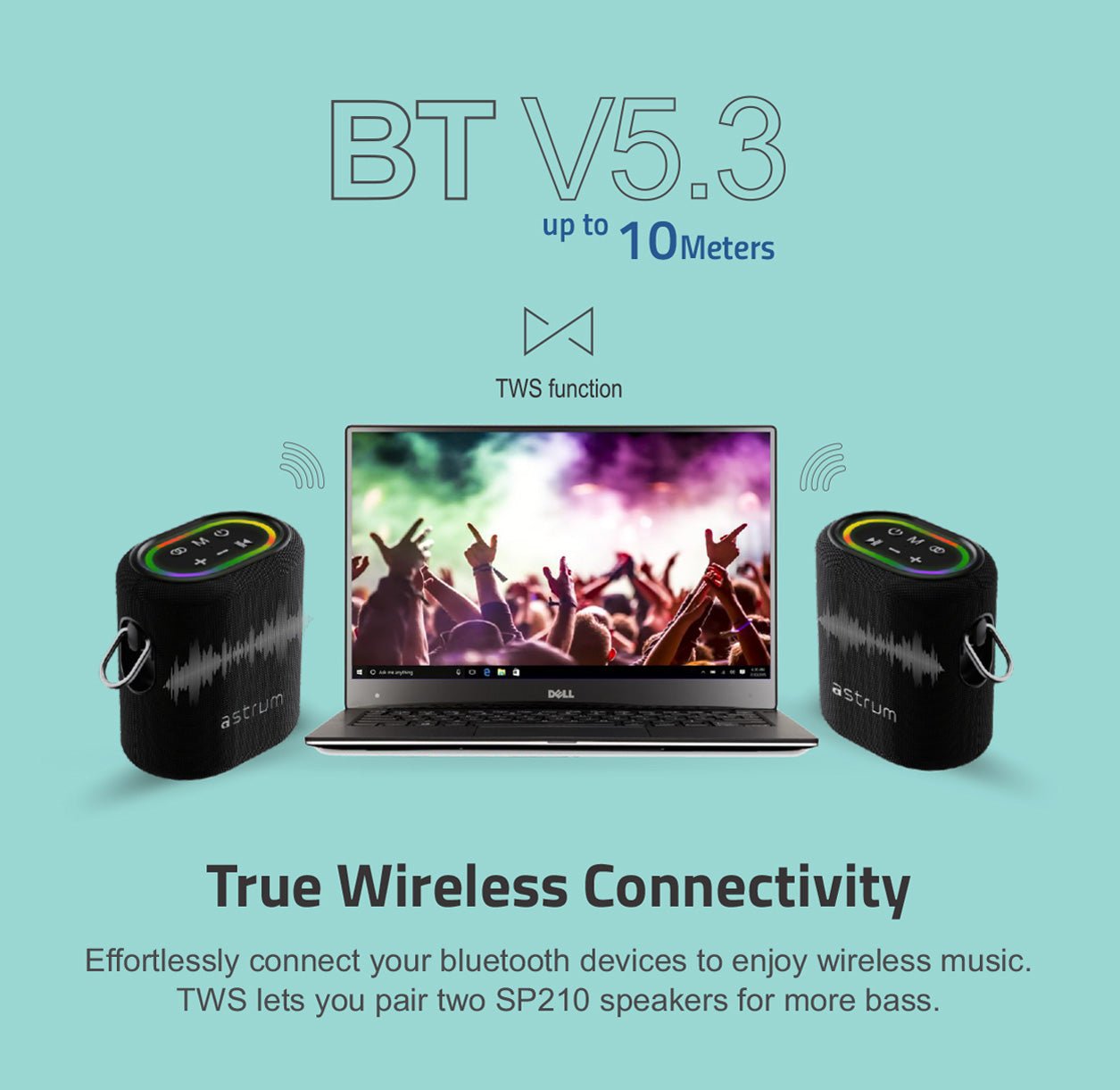 Astrum 25W Bluetooth Waterproof Speaker SP210 - Metro Homecentre Menlyn