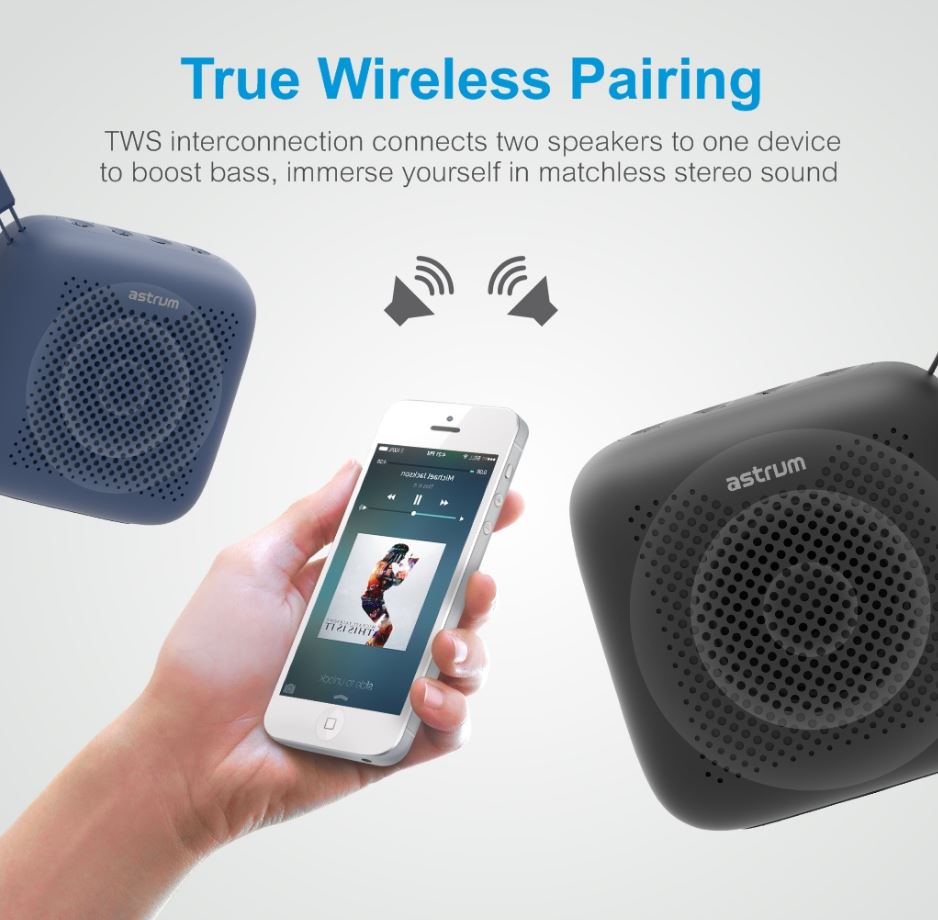 Astrum 5W Wireless Speaker Blue ST020 - Metro Homecentre Menlyn