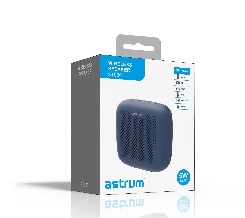 Astrum 5W Wireless Speaker Blue ST020 - Metro Homecentre Menlyn