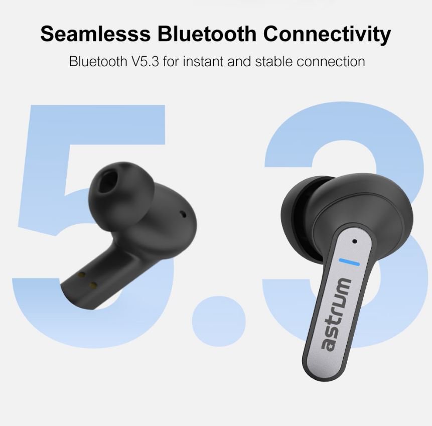 Astrum Bluetooth Earbuds ET360 Black - Metro Homecentre Menlyn