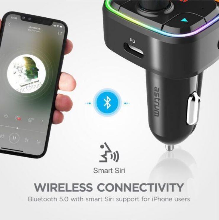 Astrum Wireless FM Transmitter PD Car Charger FM410 - Metro Homecentre Menlyn