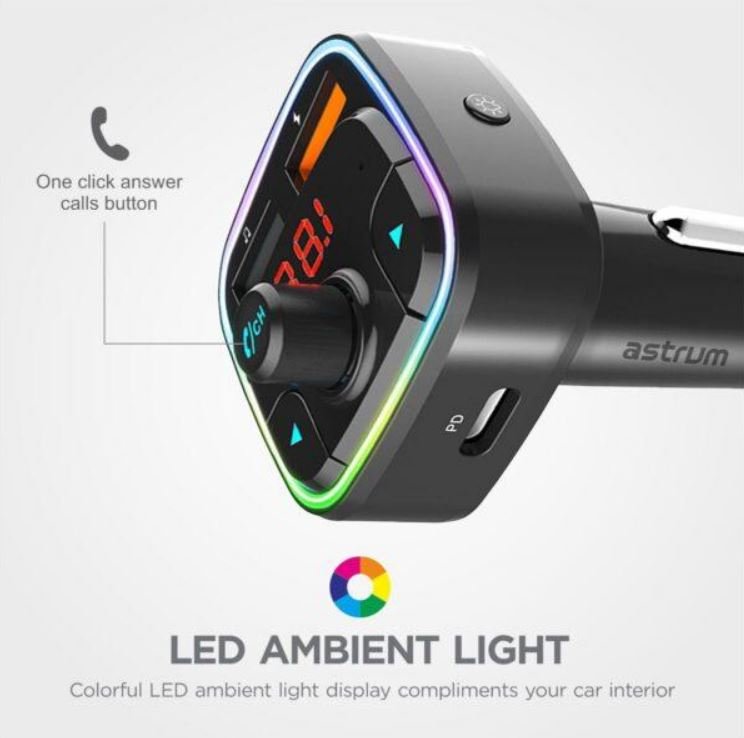 Astrum Wireless FM Transmitter PD Car Charger FM410 - Metro Homecentre Menlyn