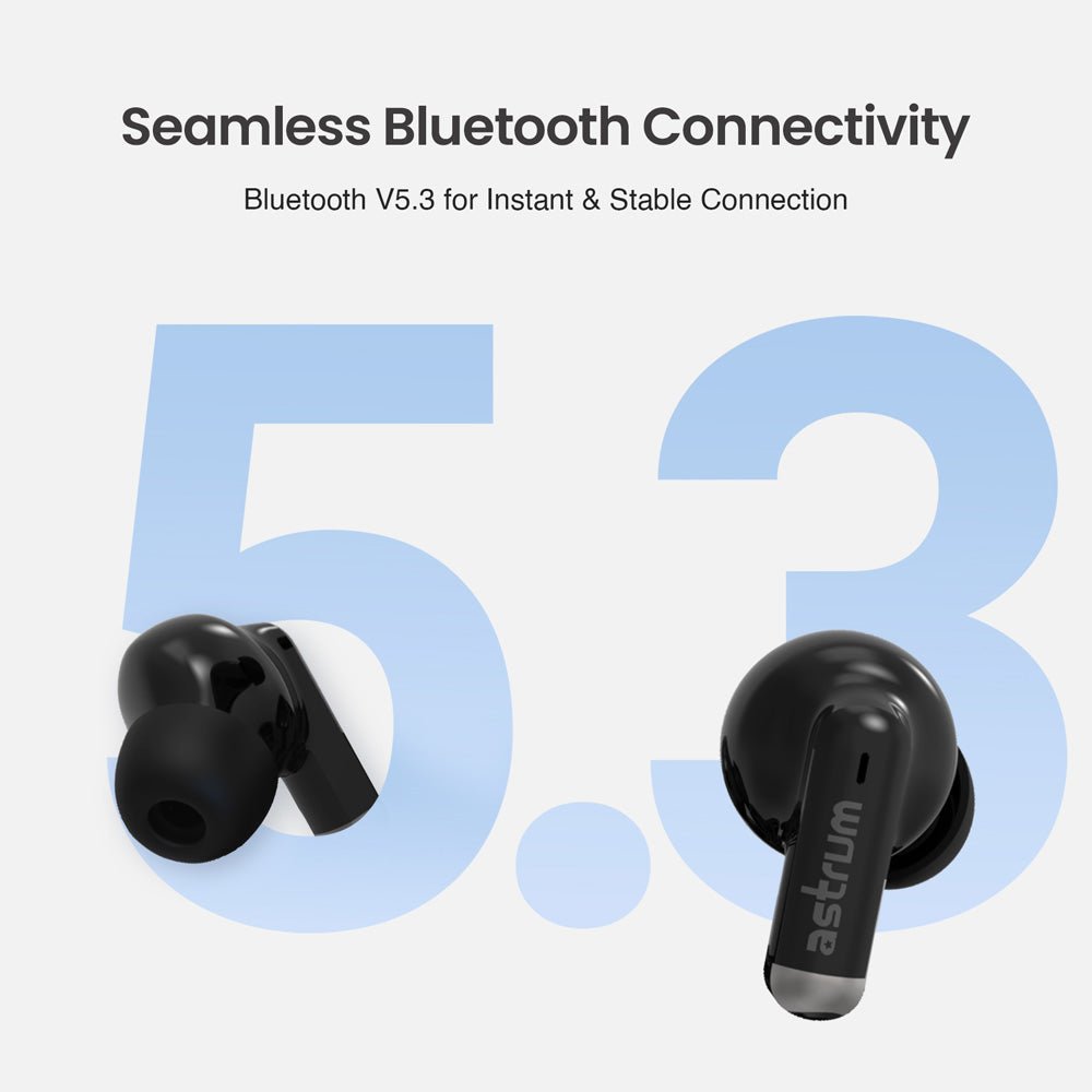 Astrum Wireless In Ear Earbuds Bluetooth ET310 Black - Metro Homecentre Menlyn