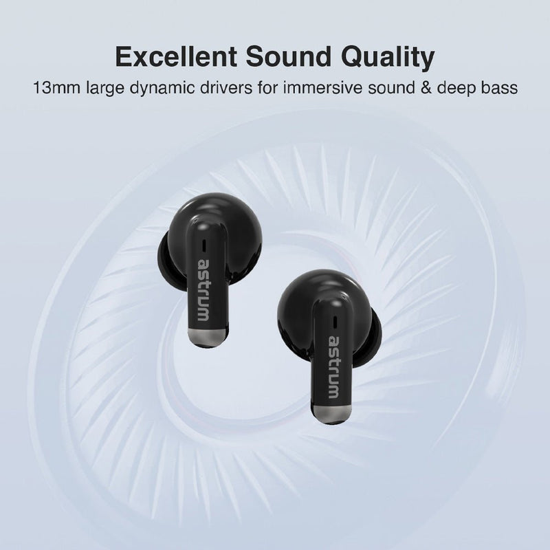 Astrum Wireless In Ear Earbuds Bluetooth ET310 Black - Metro Homecentre Menlyn