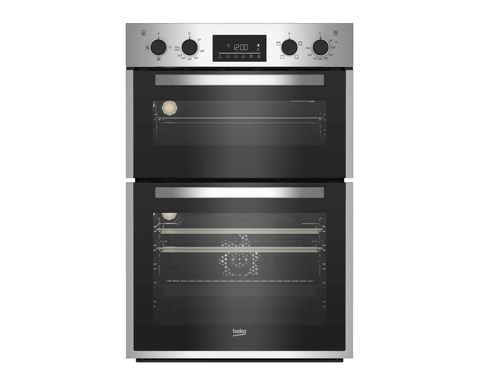 Beko 60cm Steel Built - In Double Oven BBDF26300X - Metro Homecentre Menlyn