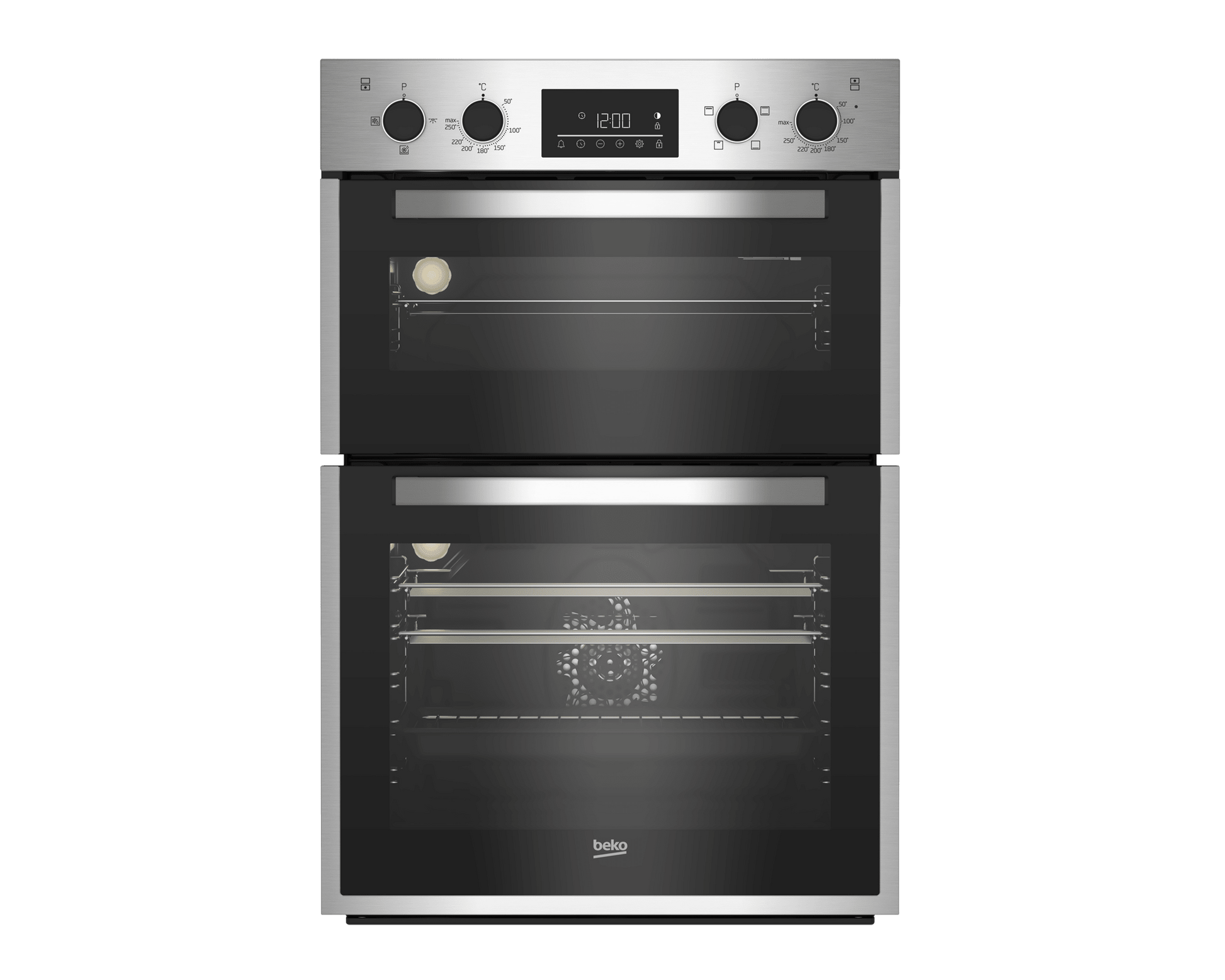 Beko 60cm Steel Built - In Double Oven BBDF26300X - Metro Homecentre Menlyn