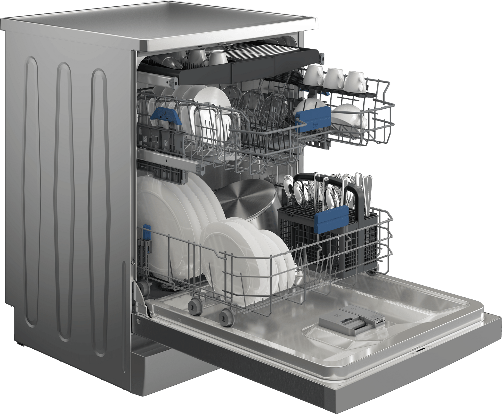 Beko 15Pl Inox Freestanding Dishwasher BDW203 - Metro Homecentre Menlyn