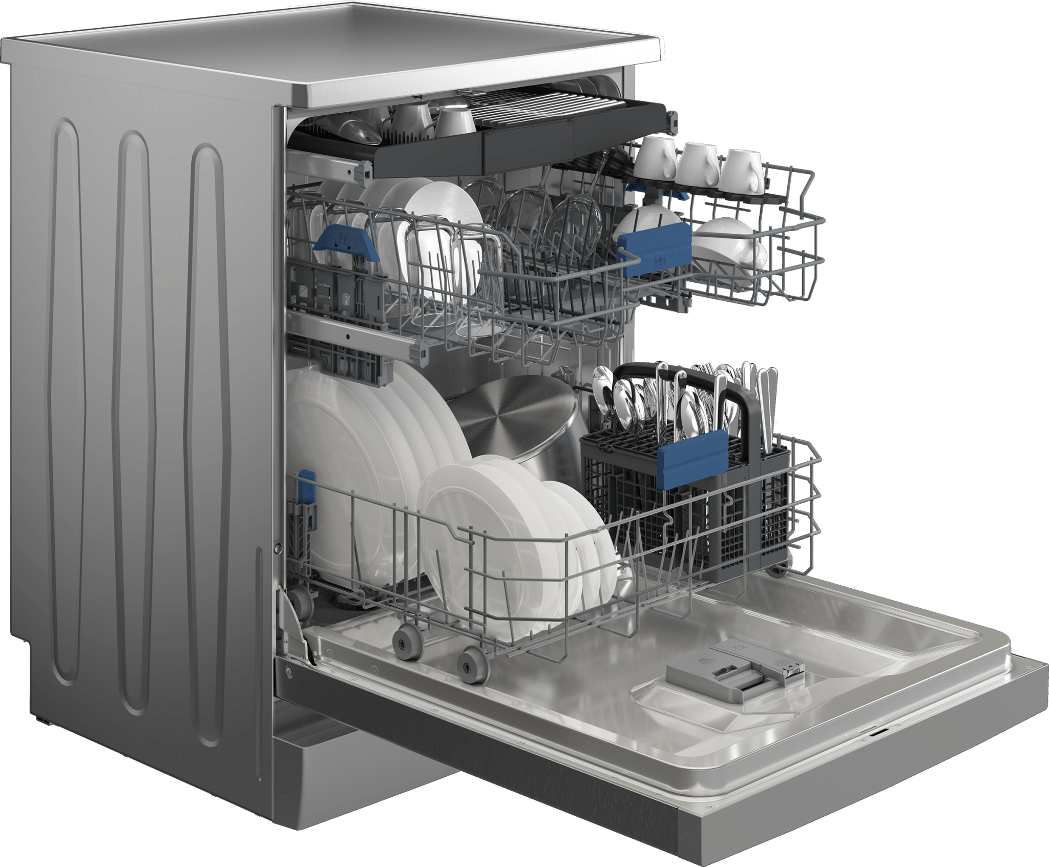 Beko 15Pl Inox Freestanding Dishwasher BDW203 - Metro Homecentre Menlyn