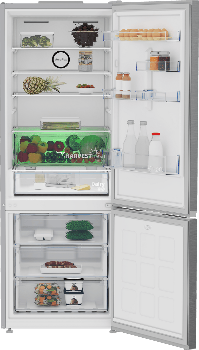 Beko 490L Inox Fridge Freezer B5RCNE565HXP - Metro Homecentre Menlyn