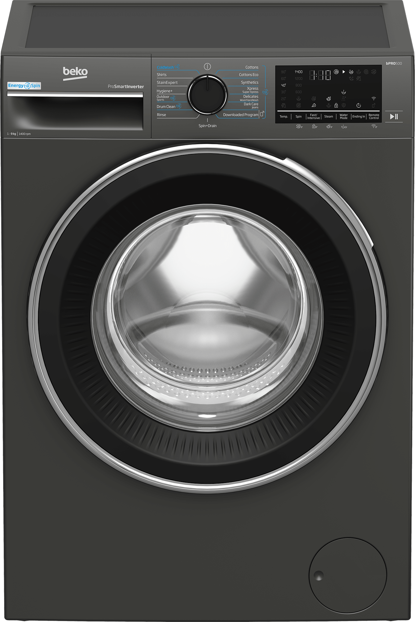 Beko 9kg Grey Front Loader Washing Machine BAW208 - Metro Homecentre Menlyn