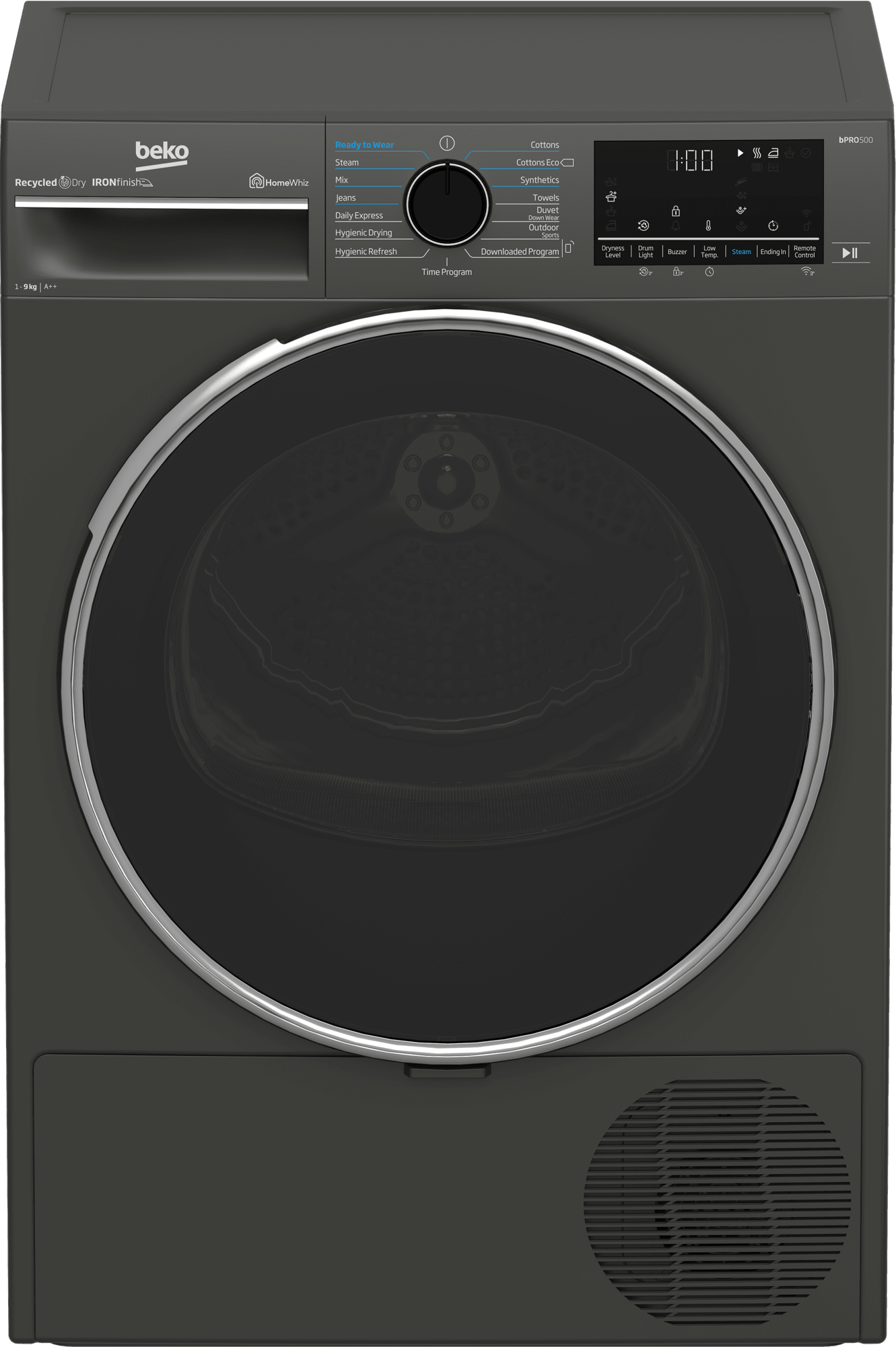 Beko 9kg Grey Heat Pump Tumble Dryer B5T49233WM - Metro Homecentre Menlyn