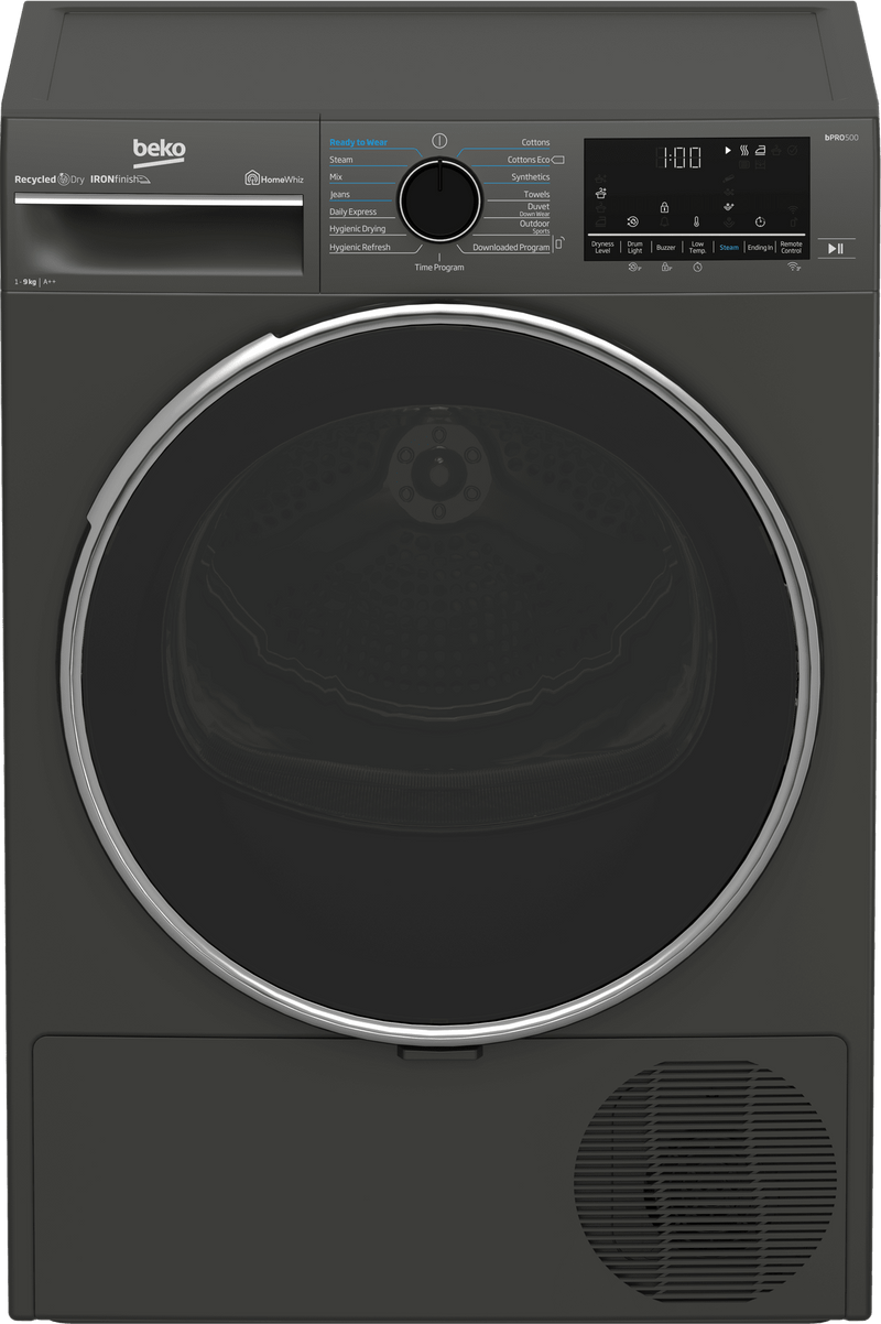 Beko 9kg Grey Heat Pump Tumble Dryer B5T49233WM - Metro Homecentre Menlyn