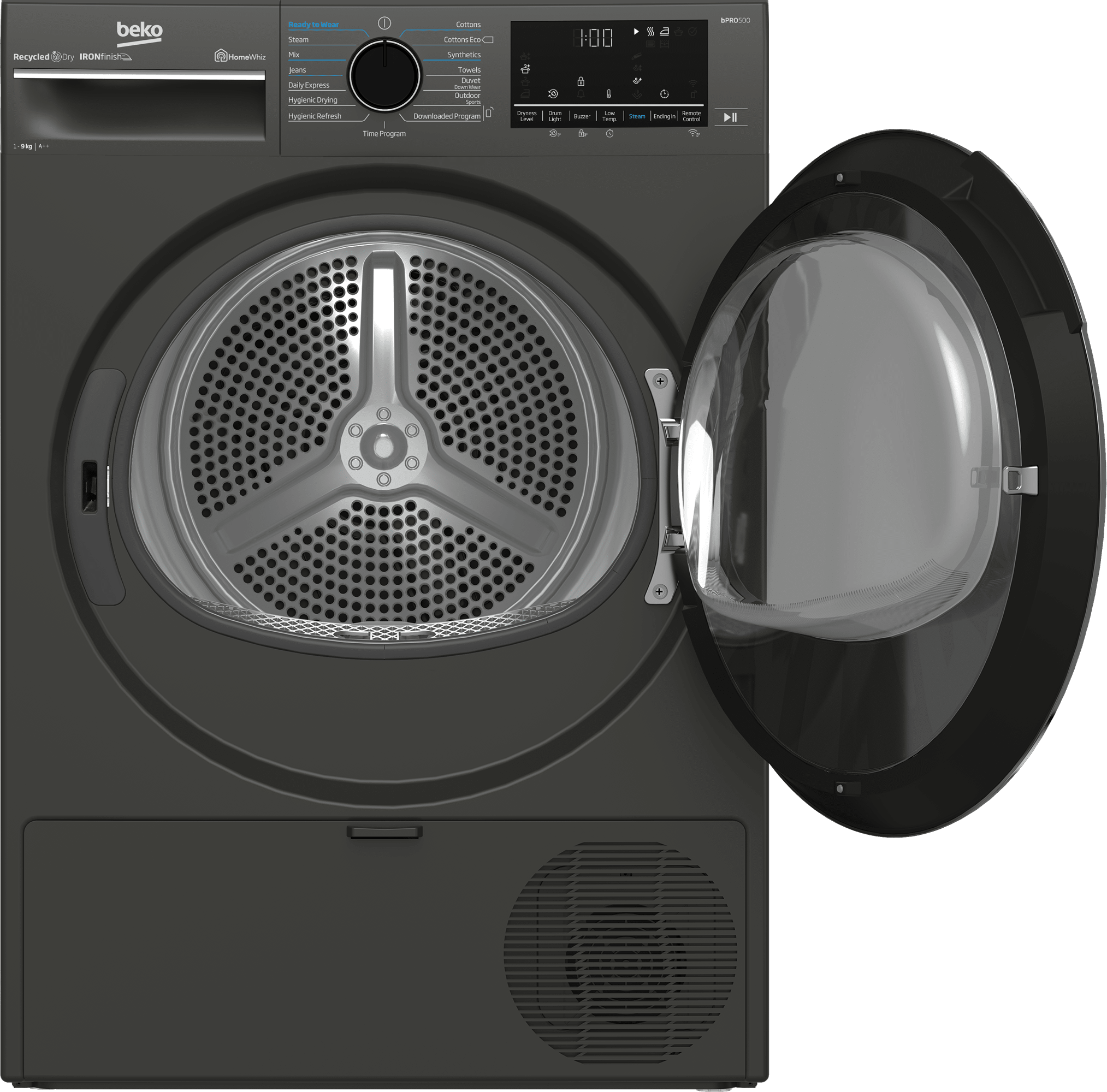 Beko 9kg Grey Heat Pump Tumble Dryer B5T49233WM - Metro Homecentre Menlyn
