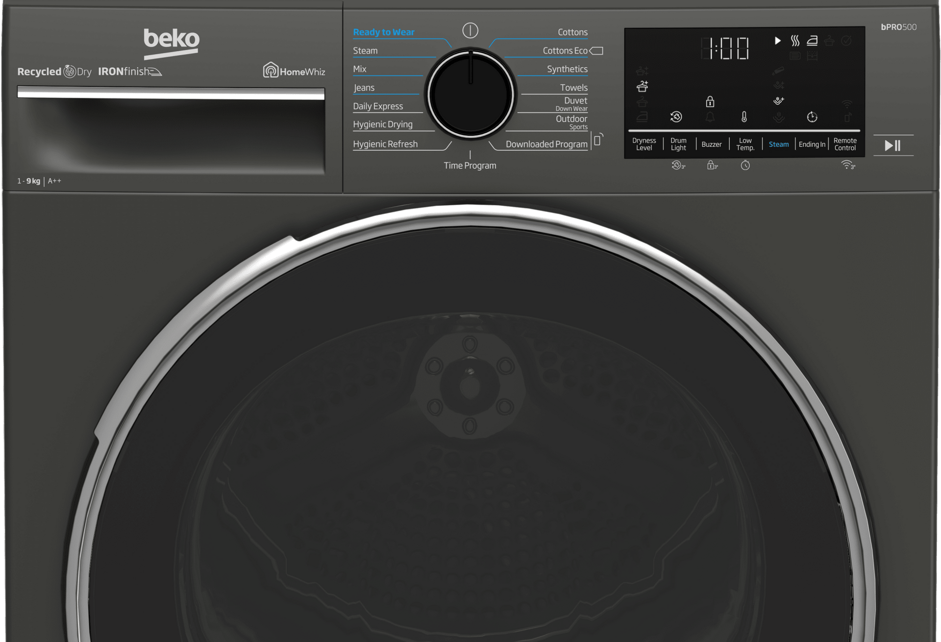 Beko 9kg Grey Heat Pump Tumble Dryer B5T49233WM - Metro Homecentre Menlyn